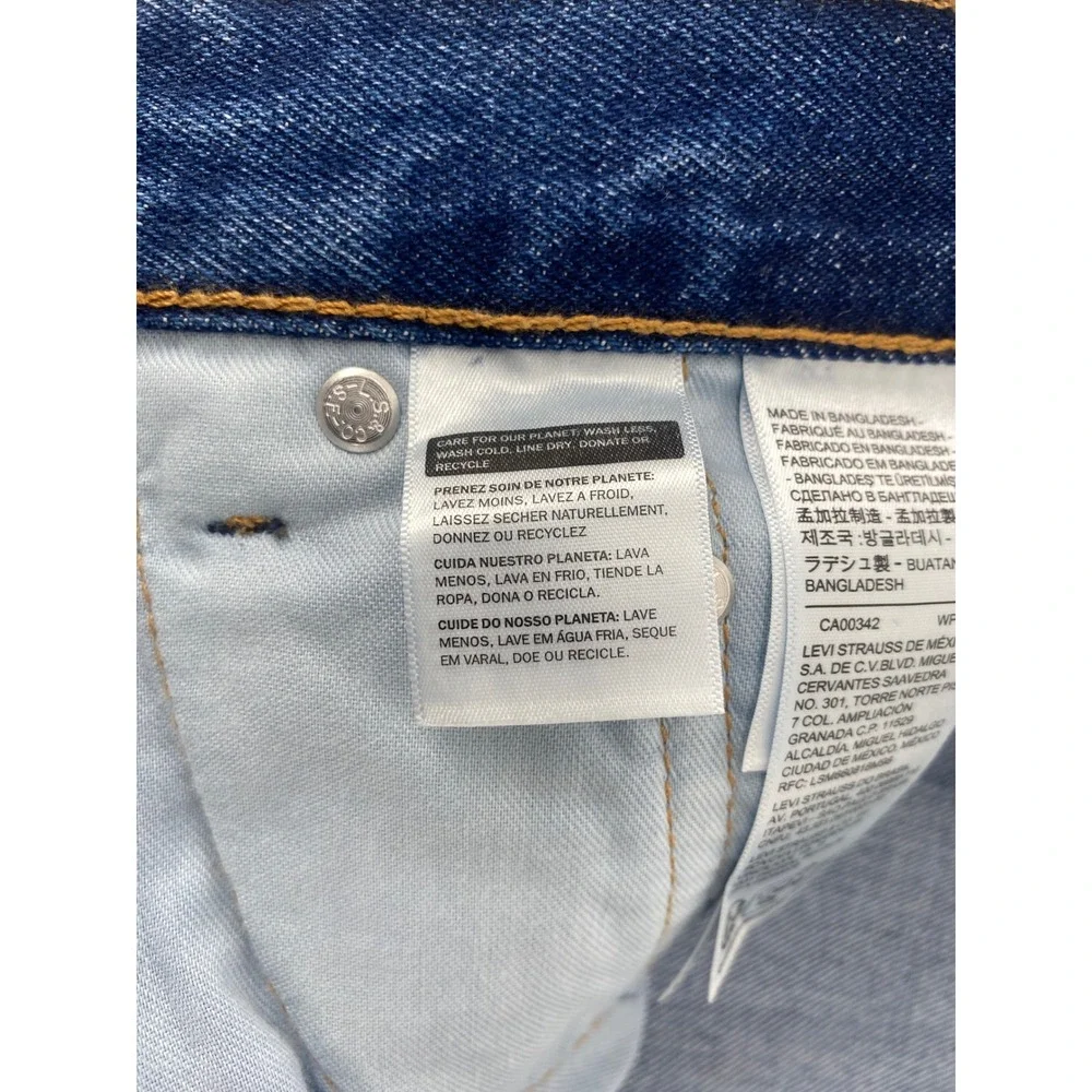Levi's 505 Regular Fit Straight Leg Mens Jeans 36x30 Blue Denim Medium Wash